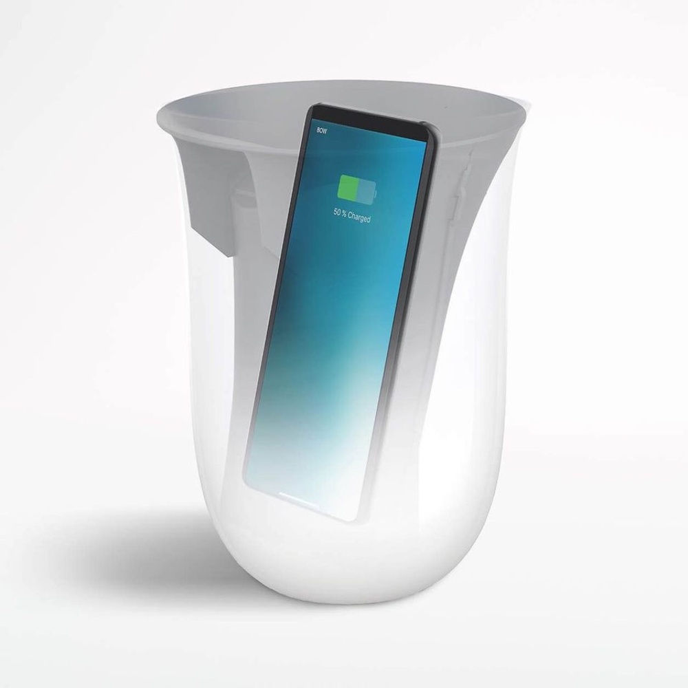 Free for good rating!! Lexon ® White Oblio Wireless Charging Station with Built-